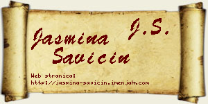 Jasmina Savičin vizit kartica